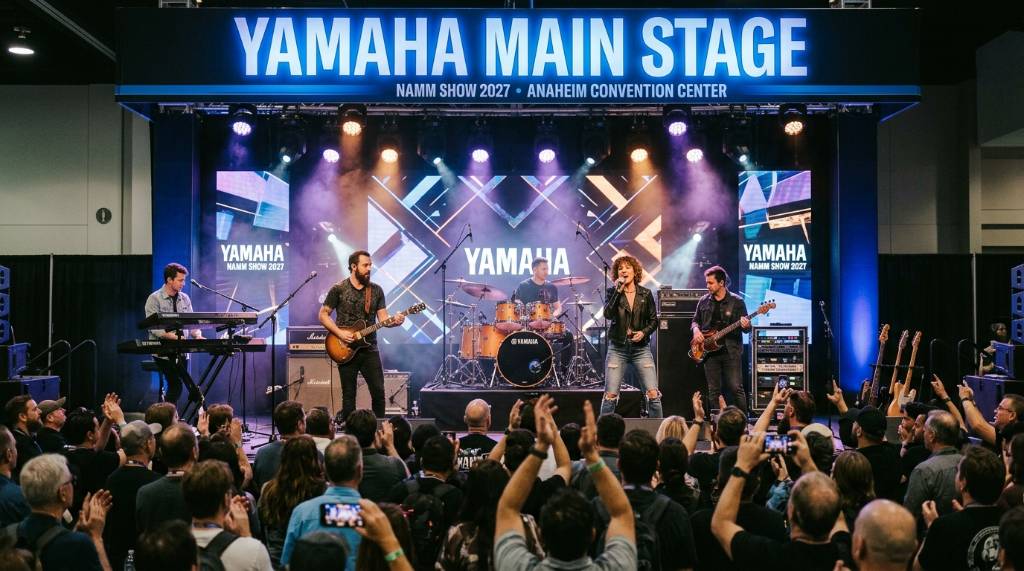Live performance on the Yamaha Main Stage at the NAMM Show 2027 Anaheim Convention Center
